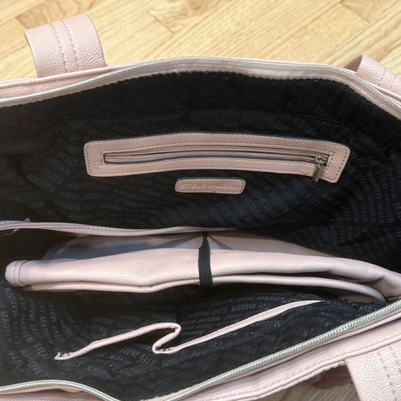 Steve Madden Diaper Bag Quilted Blush Pink - Picture 6 of 15